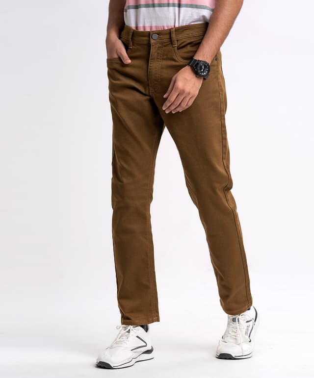 Brown Slim Fit Jeans