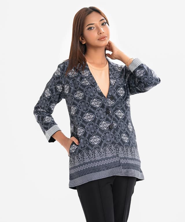 Black Taffeta Ladies Jacket