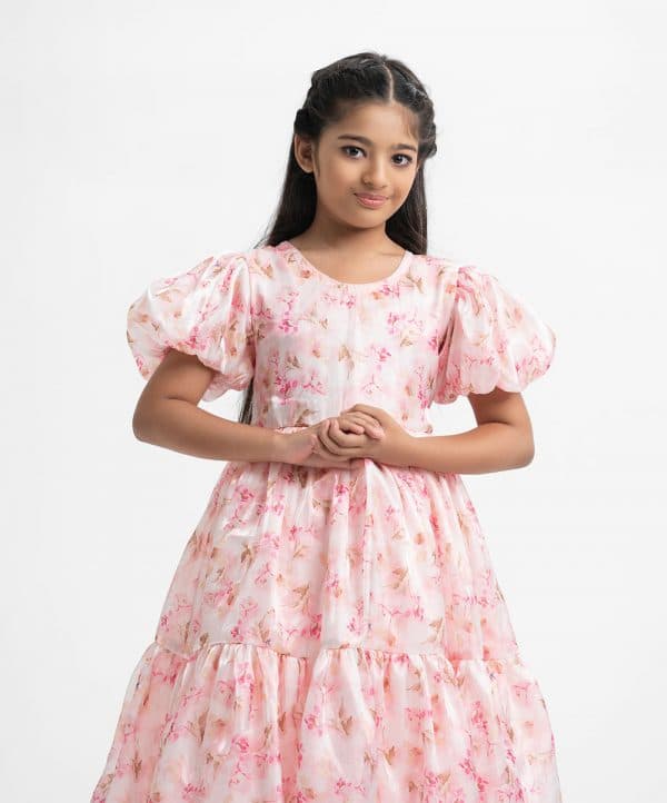 Pink Organza Fairy Tale Princess Frock