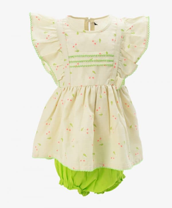 Lemon Cotton Newborns Frock