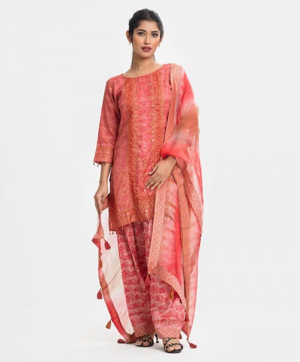 Pink Muslin Exclusive Salwar Kameez