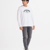 White Cotton Long Sleeve T-shirt