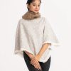 Gray Interlock Winter Poncho