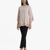 Beige Viscose A-line Tunic